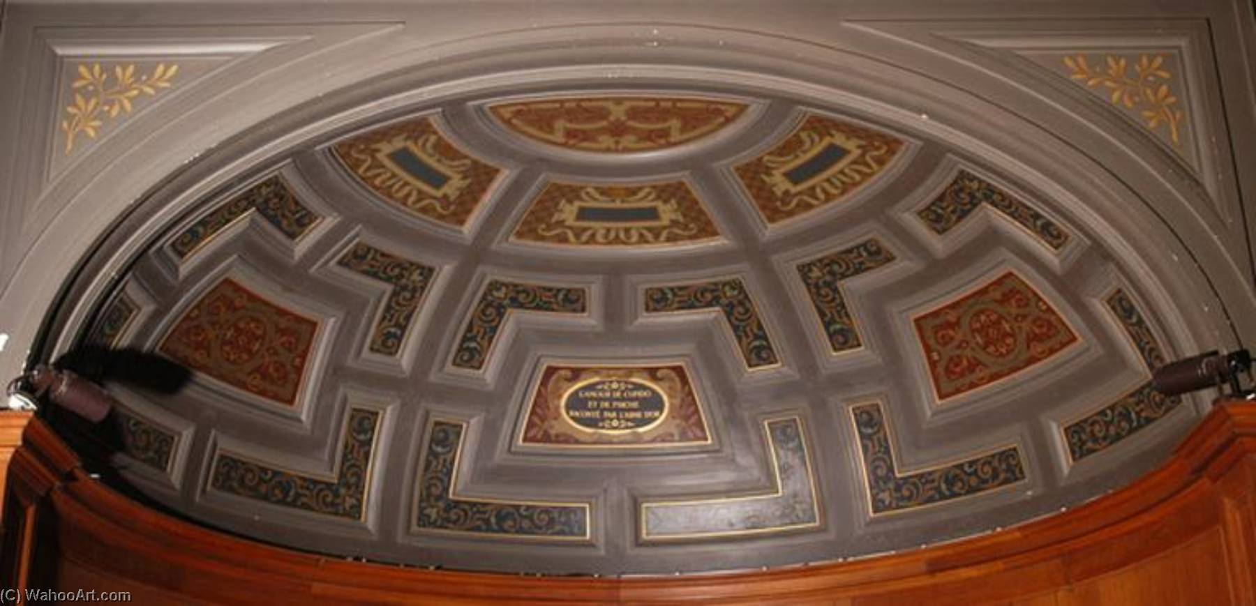 2 Culs De Four À 12 Caissons De La Galerie De Psyché — Guifard Dominique Henri
