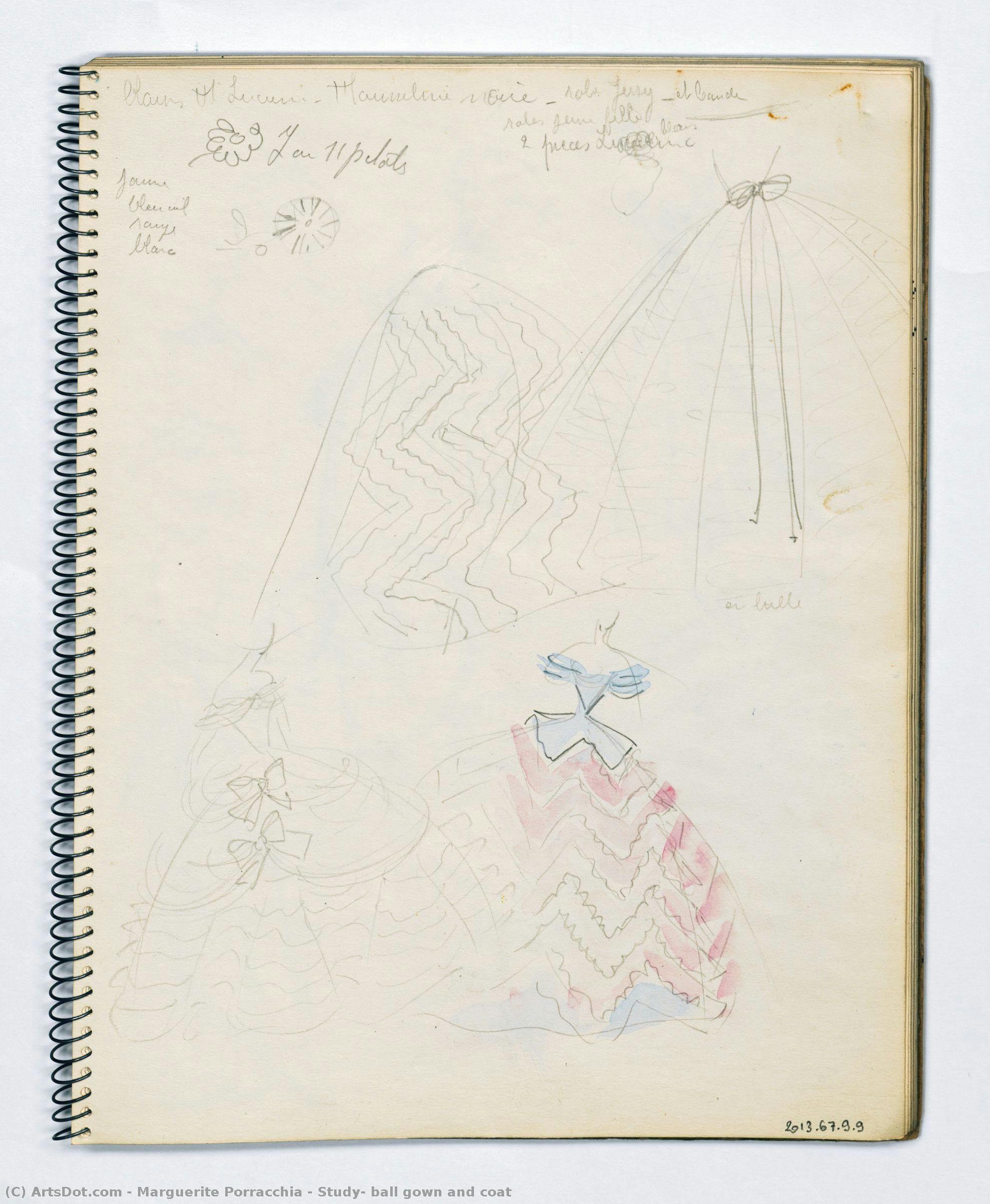 Study: Ball Gown And Coat — Marguerite Porracchia