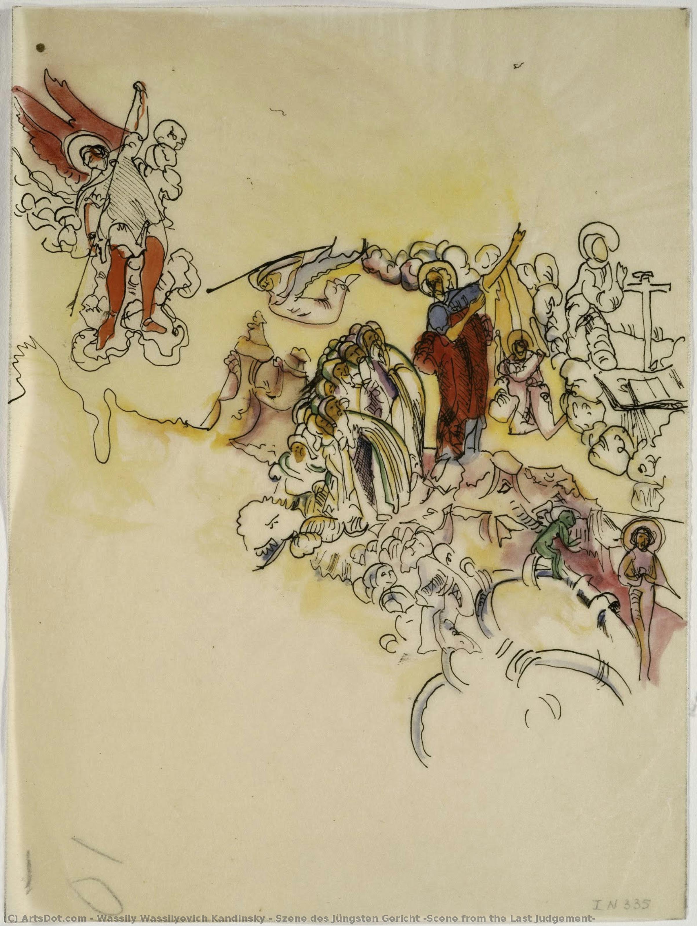 Szene Des Jüngsten Gericht (scene From The Last Judgement) — Wassily Wassilyevich Kandinsky