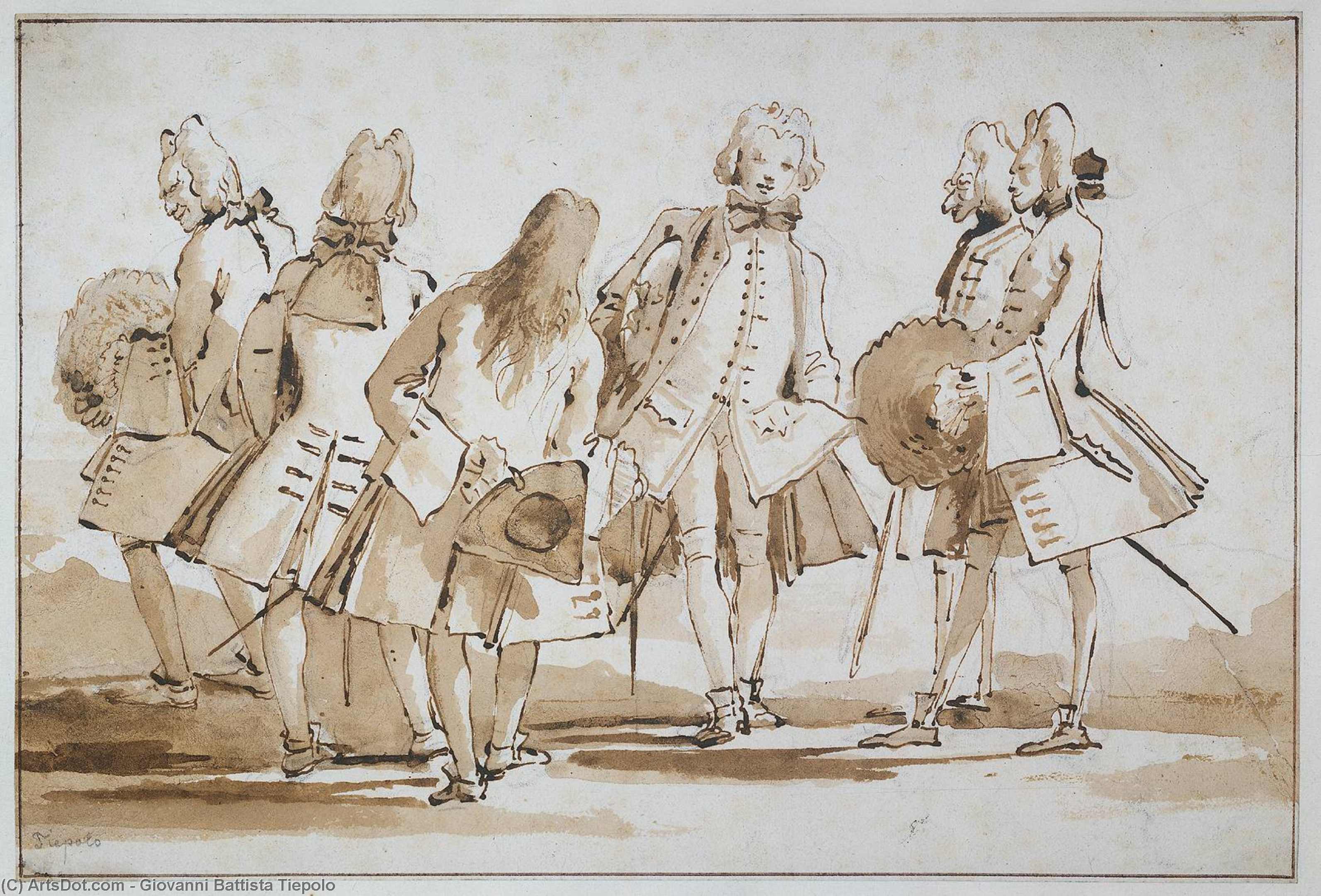 Venetian Promenade — Giambattista Tiepolo