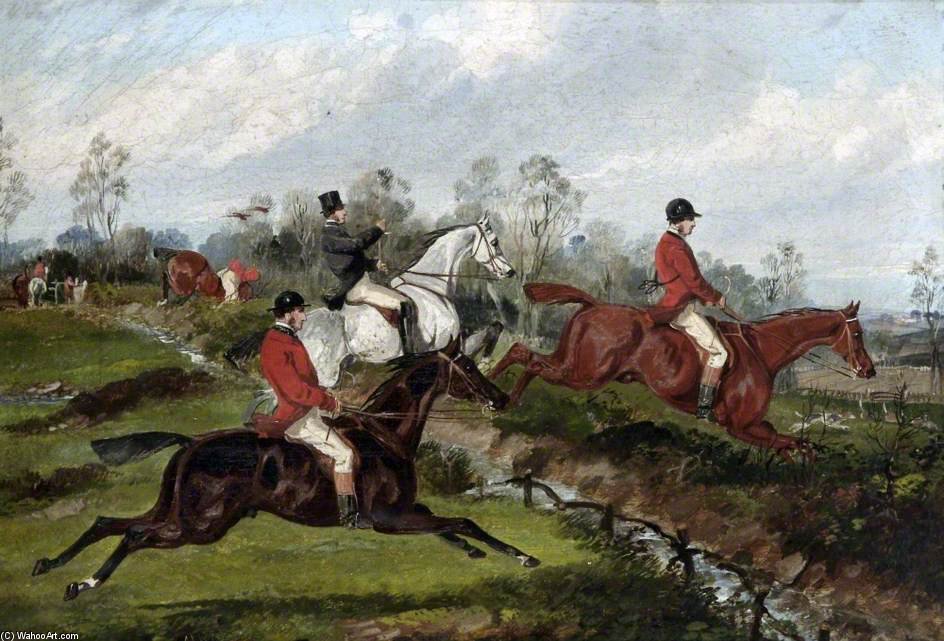 Fox-hunt, Taking A Fence — Samuel Henry Gordon Alken