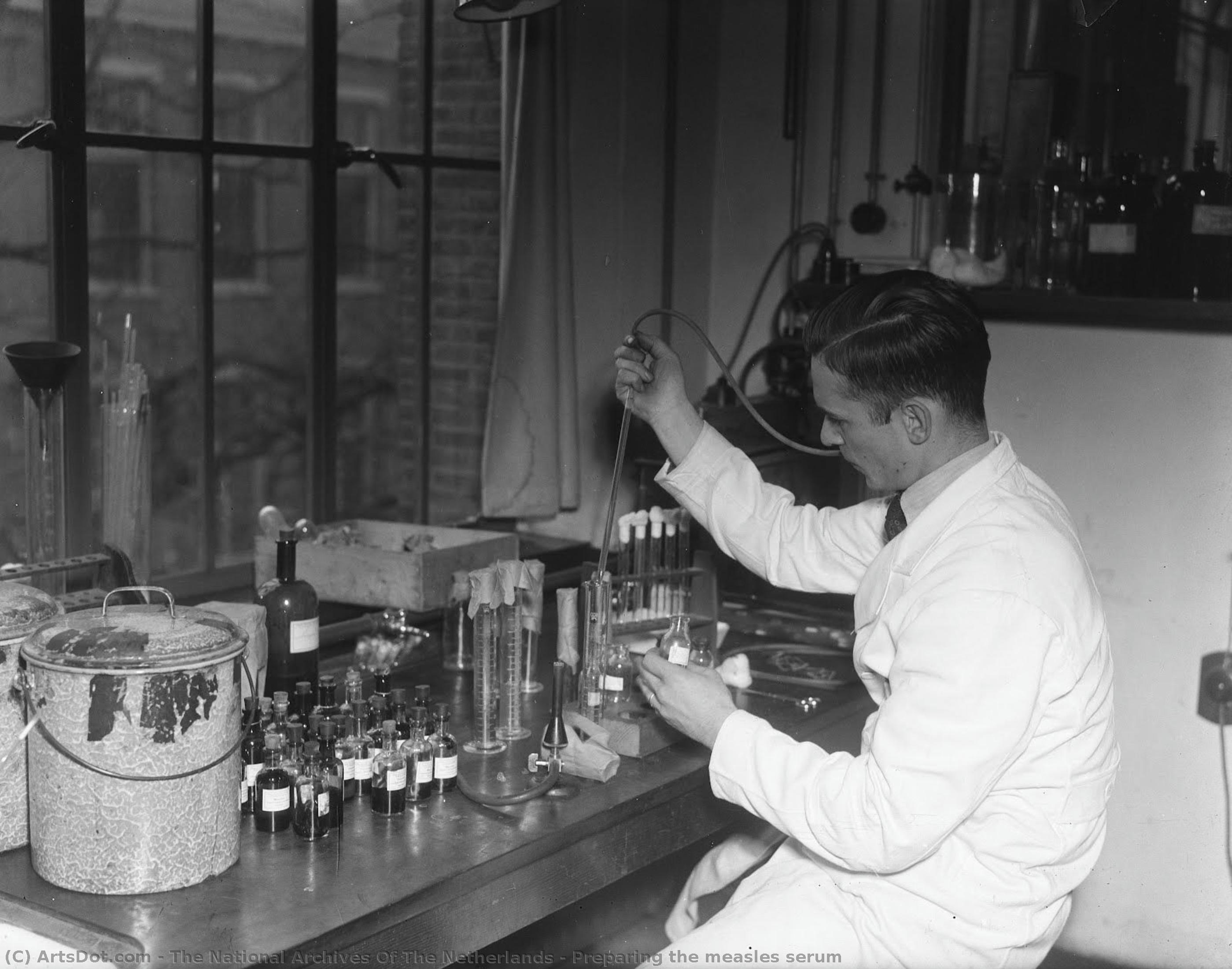 Preparing The Measles Serum — The National Archives Of The Netherlands