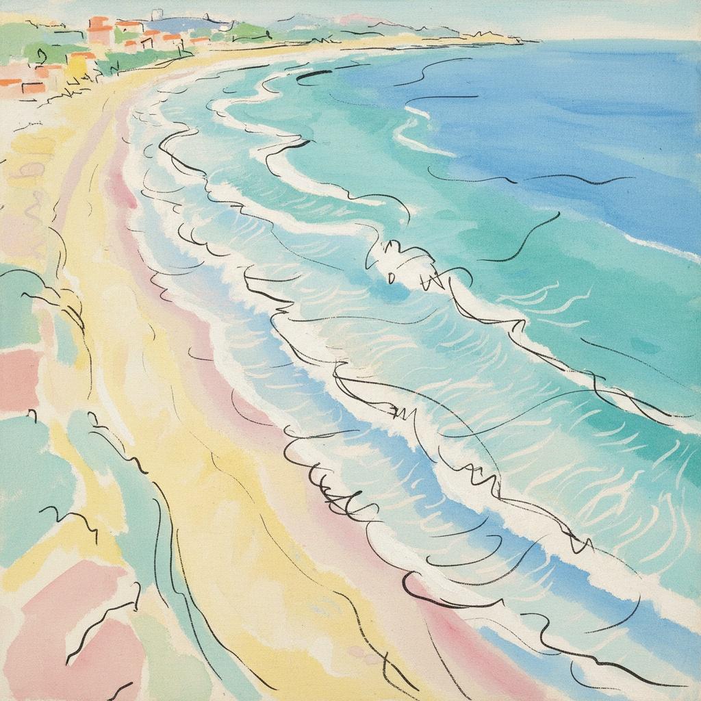 Azurblaue Rhythmen Der Côte D'azur: Ein Sommerlicher Trost — Éléonore Richard