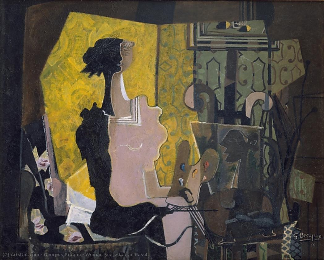 Mujer Sentada Frente A Un Eslabón — Georges Braque
