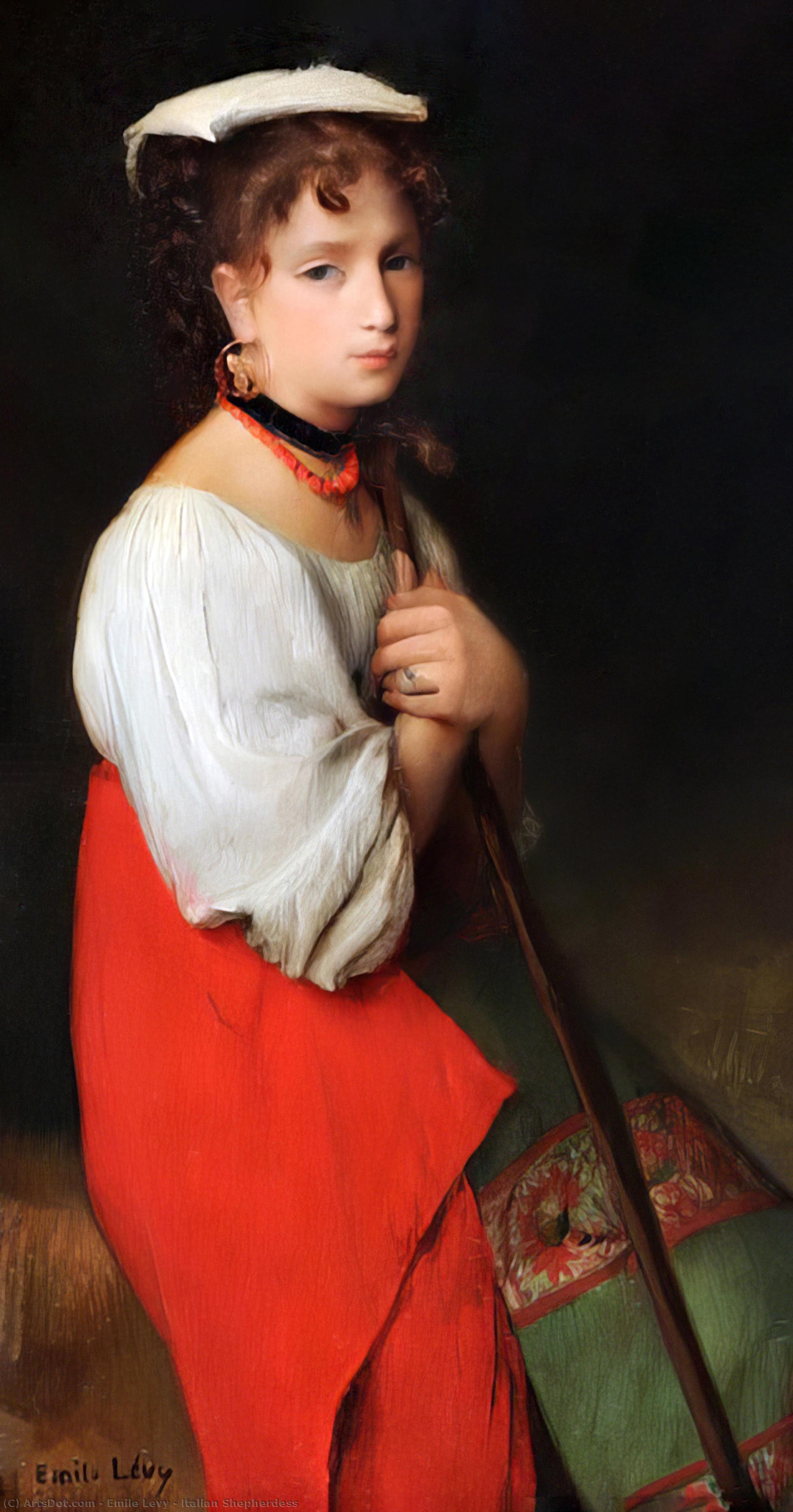 Italian Shepherdess — Emile Levy