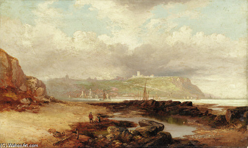 A View Of Dover Castle From The Harbor — John Wilson Carmichael