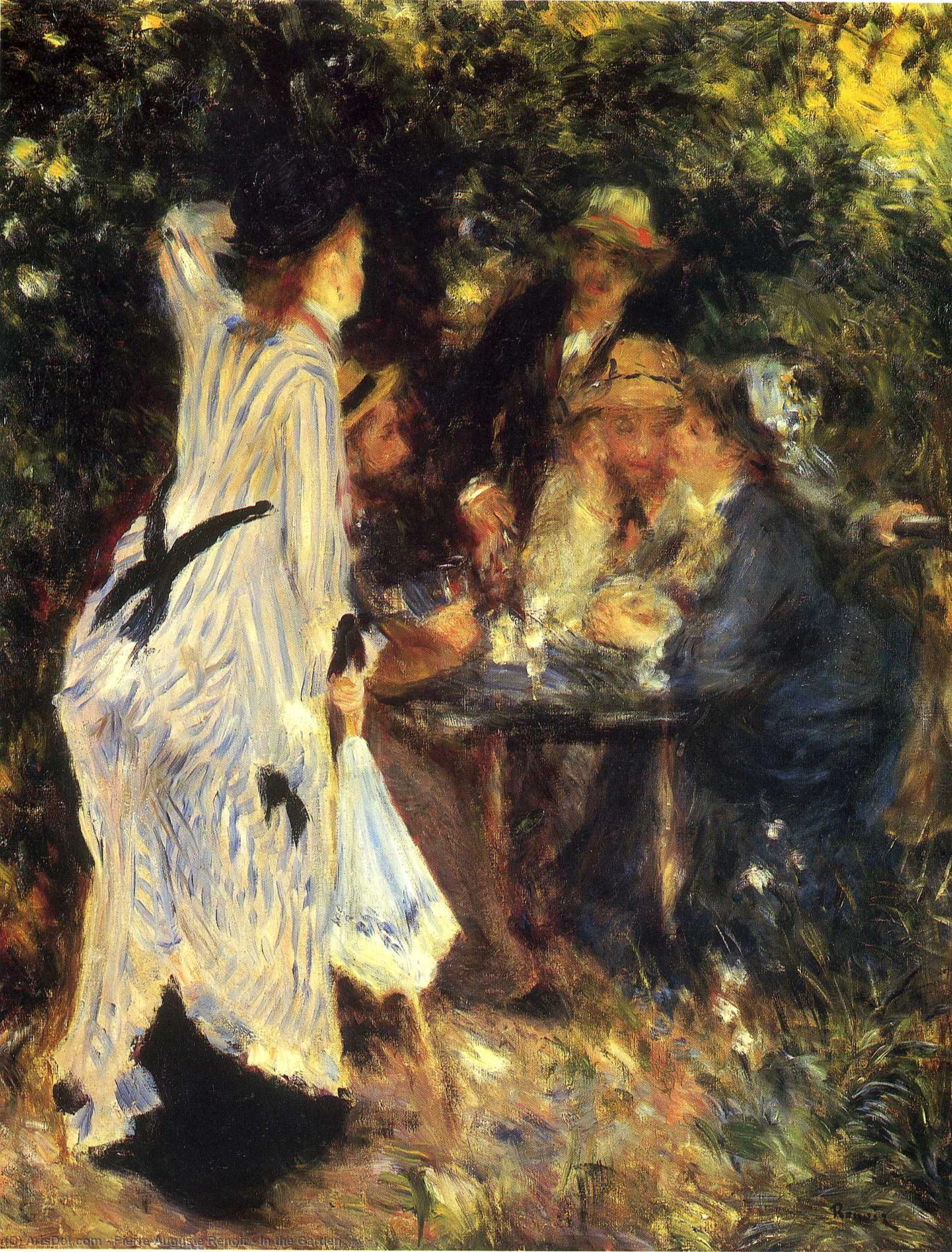 In The Garden — Пьер-огюст Ренуар