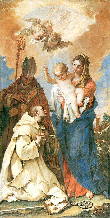Appearance Of Madonna With Child To St Bruno And St Hugo — Sebastiano Ricci