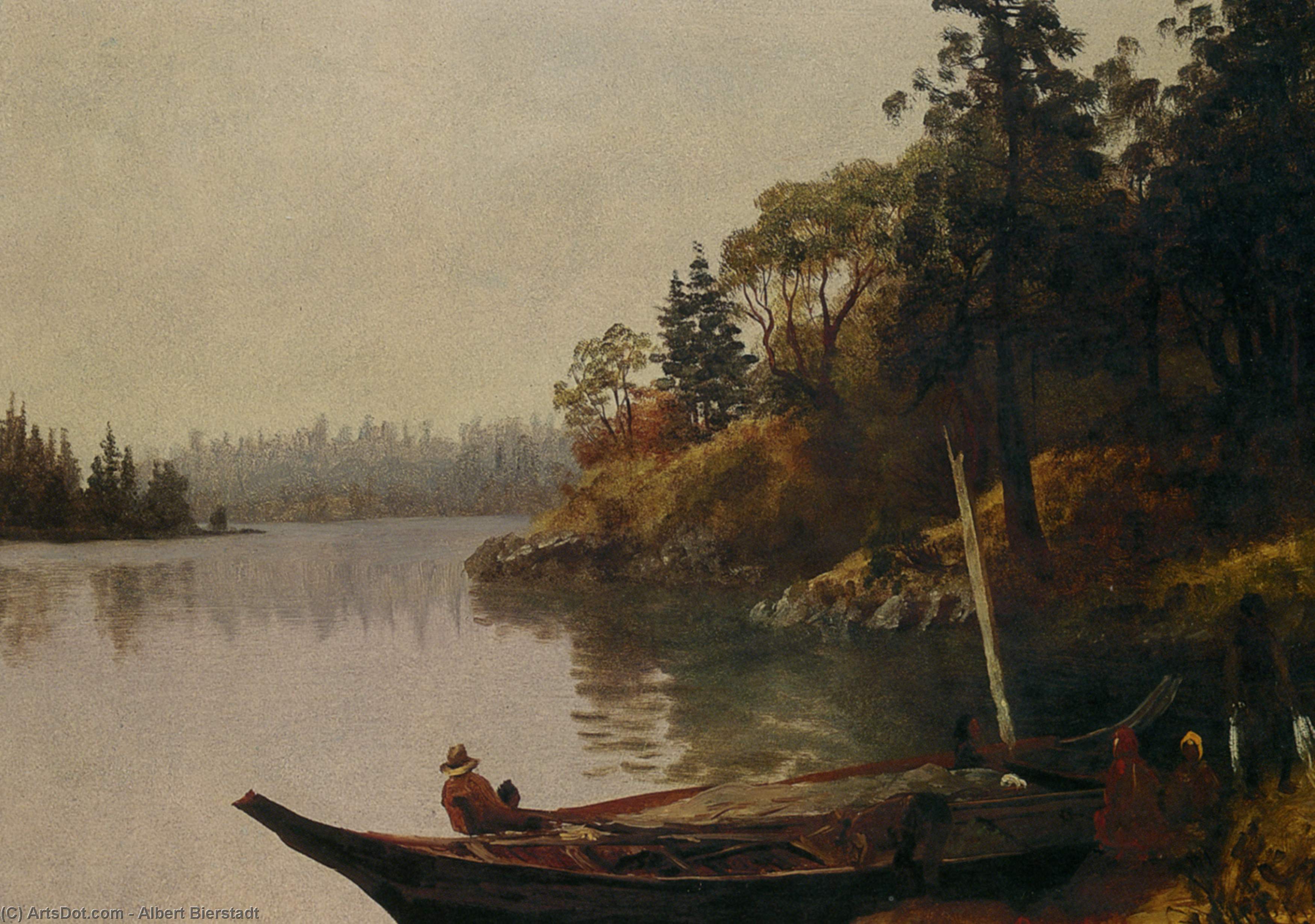 Fishing On The Northwest Coast — Алберт Бирштадт