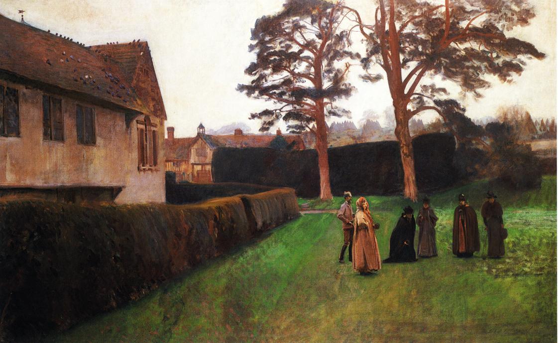 A Game Of Bowls, Ightham Mote, Kent — John Singer Sargent