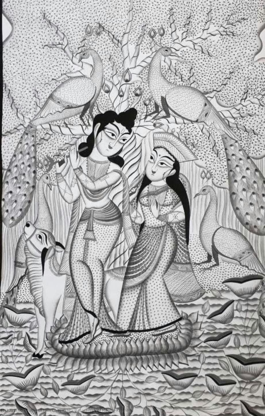 Patachitra Of Radha-krishna — Uttam Chitrakar