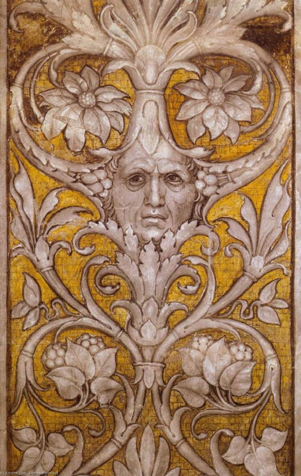Grotesque Self-portrait — Andrea Mantegna