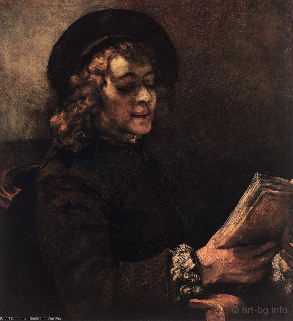Titus Reading — Rembrandt Van Rijn