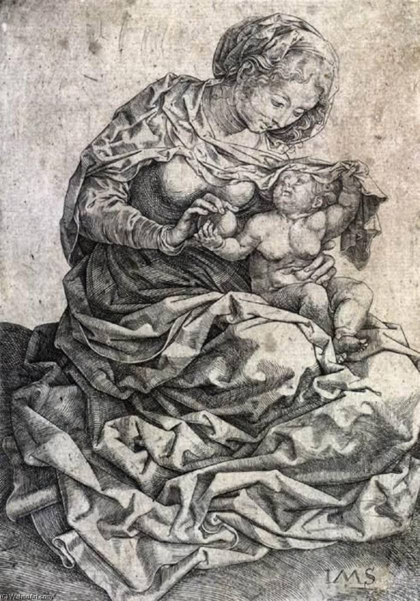Virgin And Child Seated On A Bank — Jan Gossart