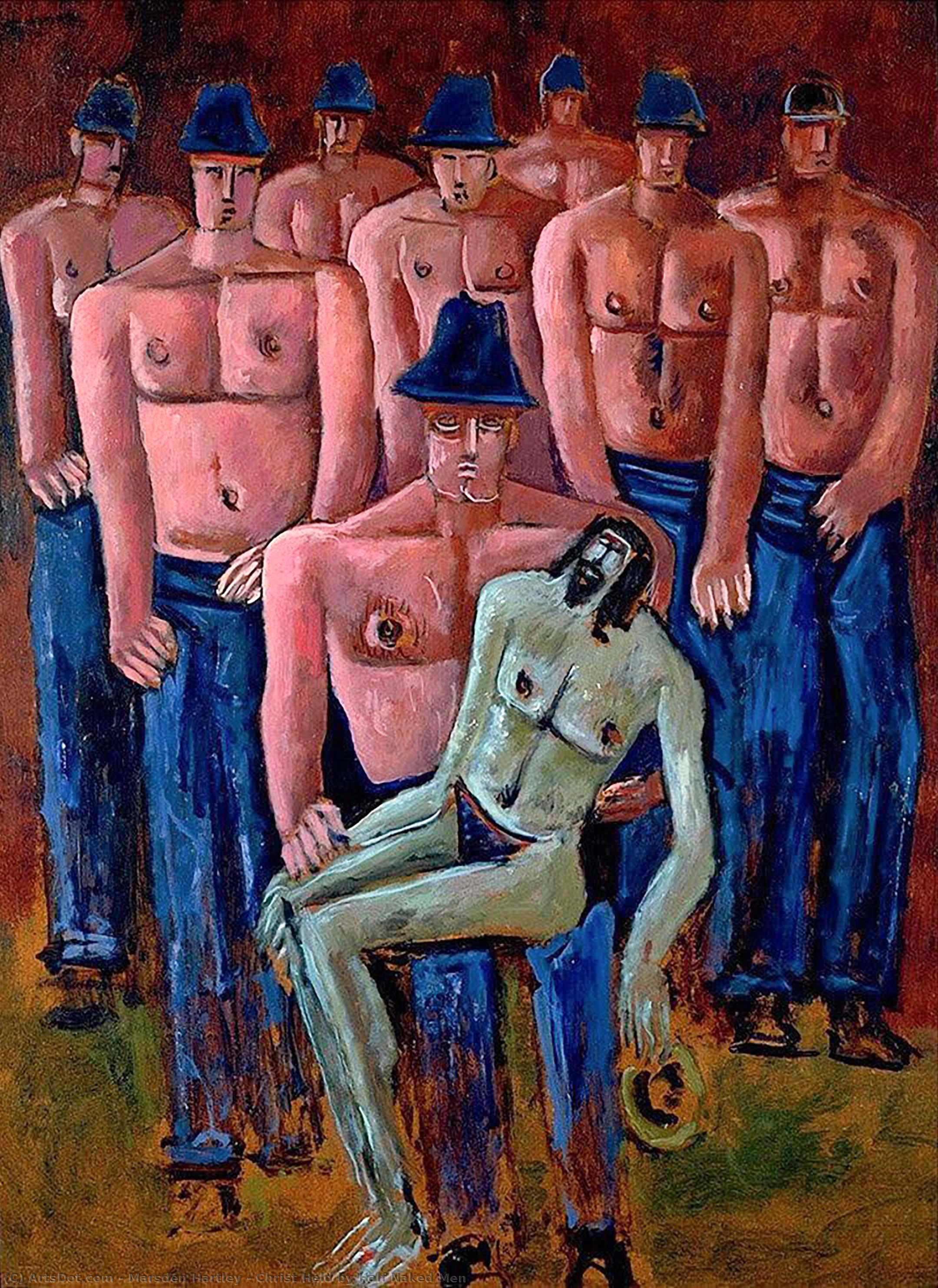 Christ Held By Half Naked Men — Marsden Hartley
