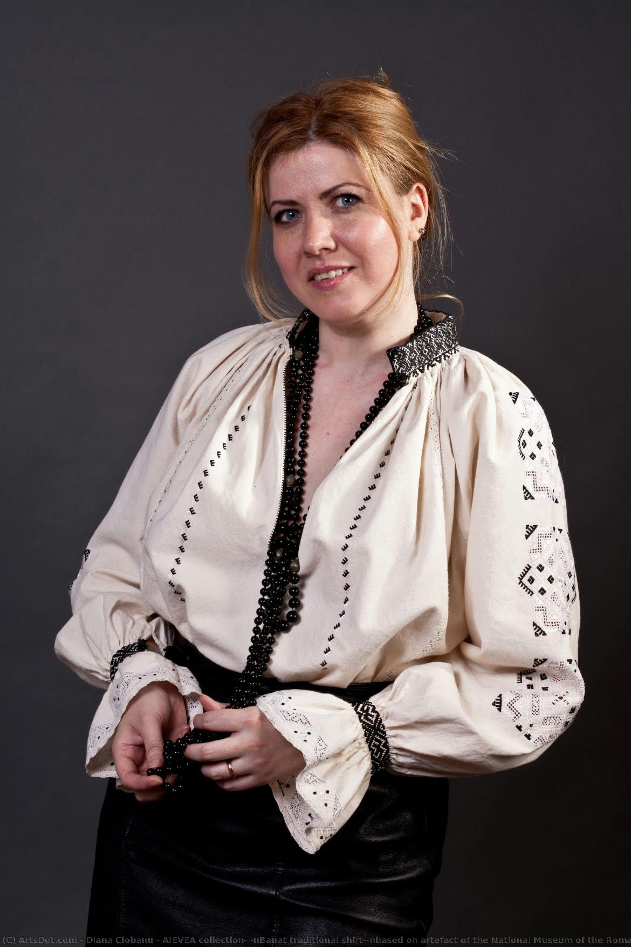 Aievea Collection; \nbanat Traditional Shirt;\nbased On Artefact Of The National Museum Of The Romanian Peasant — Diana Ciobanu
