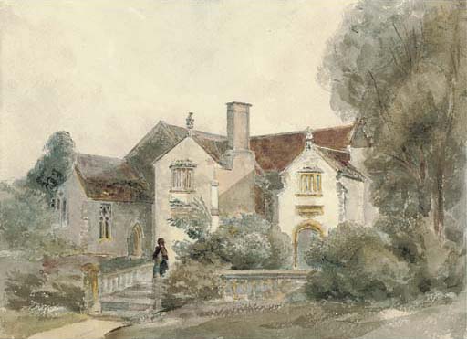 Manor House And Church, Lytes Cary, Somerset — Peter De Wint