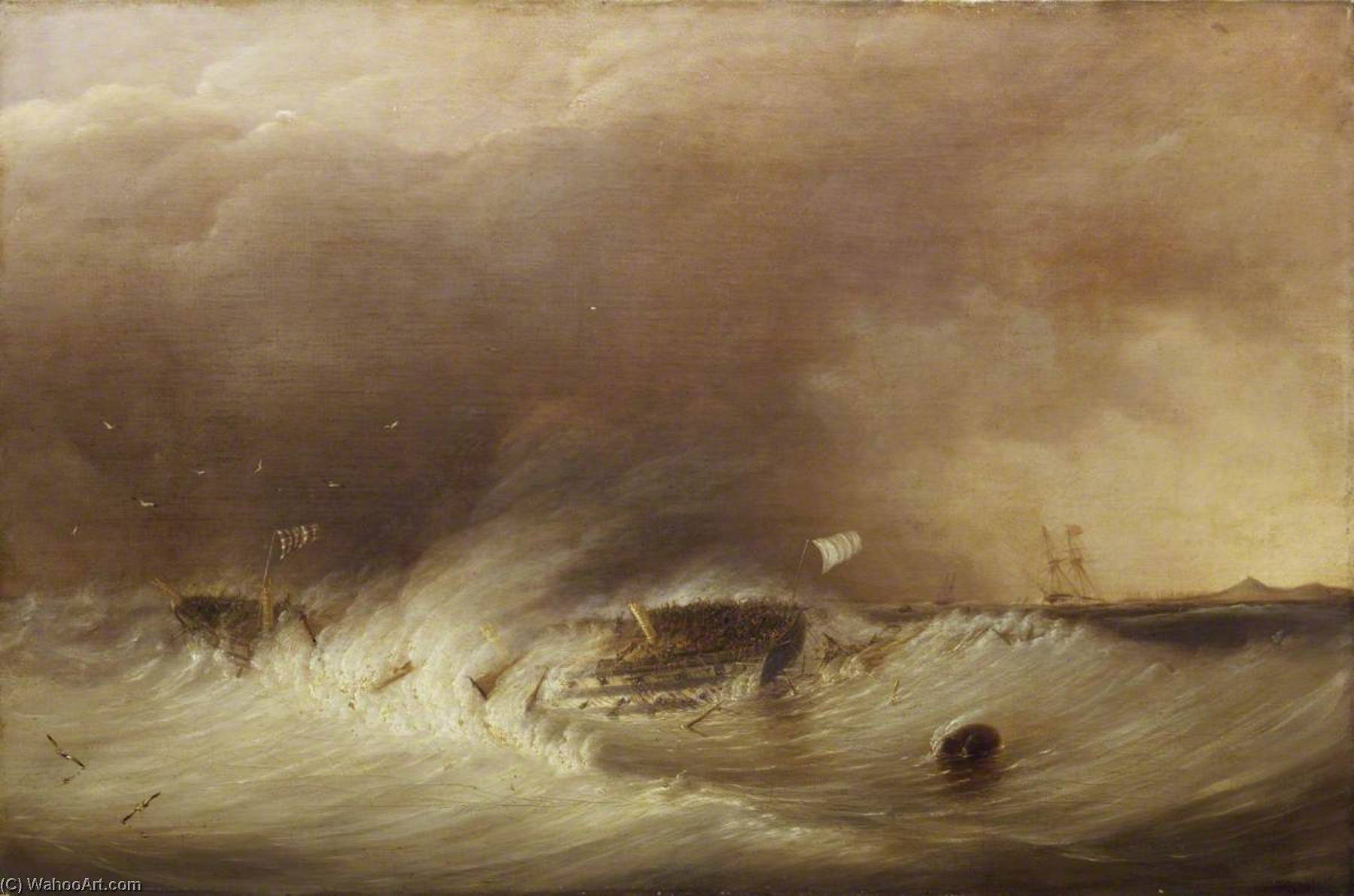 The Wreck Of Hms 'hero' In The Texel, 25 December 1811 — Robert Strickland Thomas