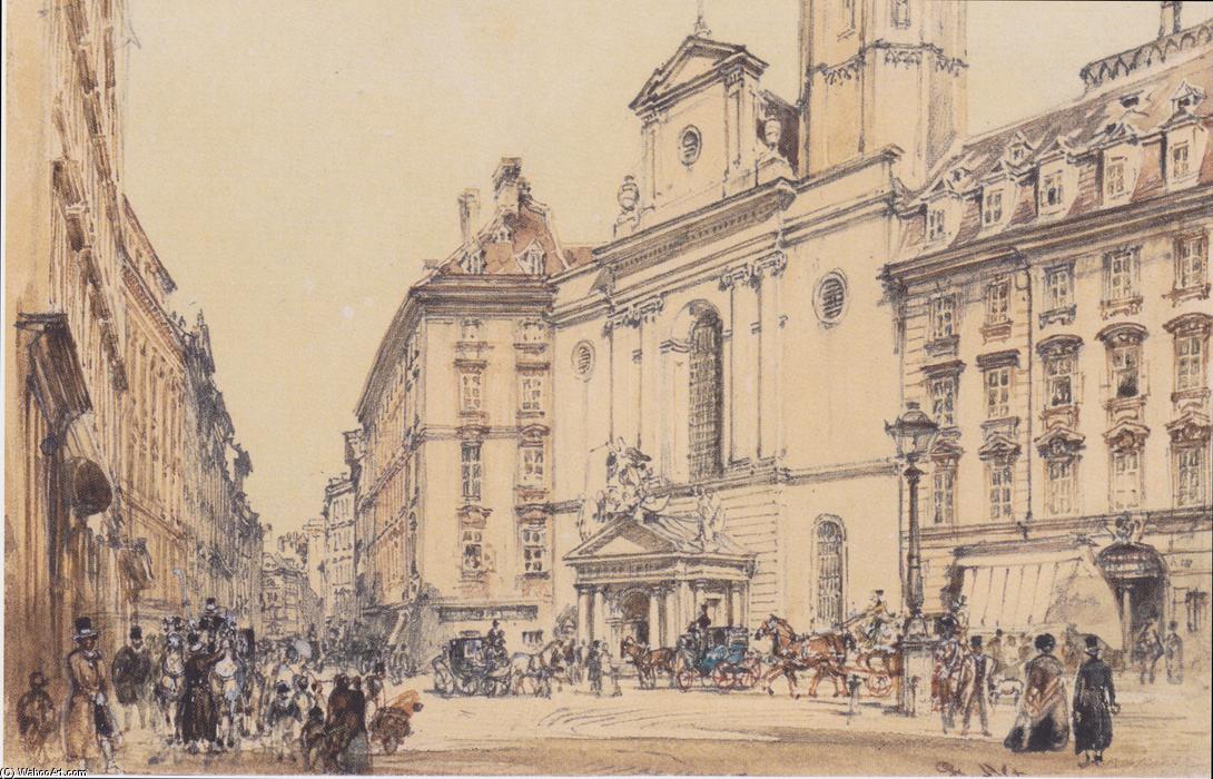 Michaelerplatz And Carbon Market In Vienna — Rudolf Von Alt