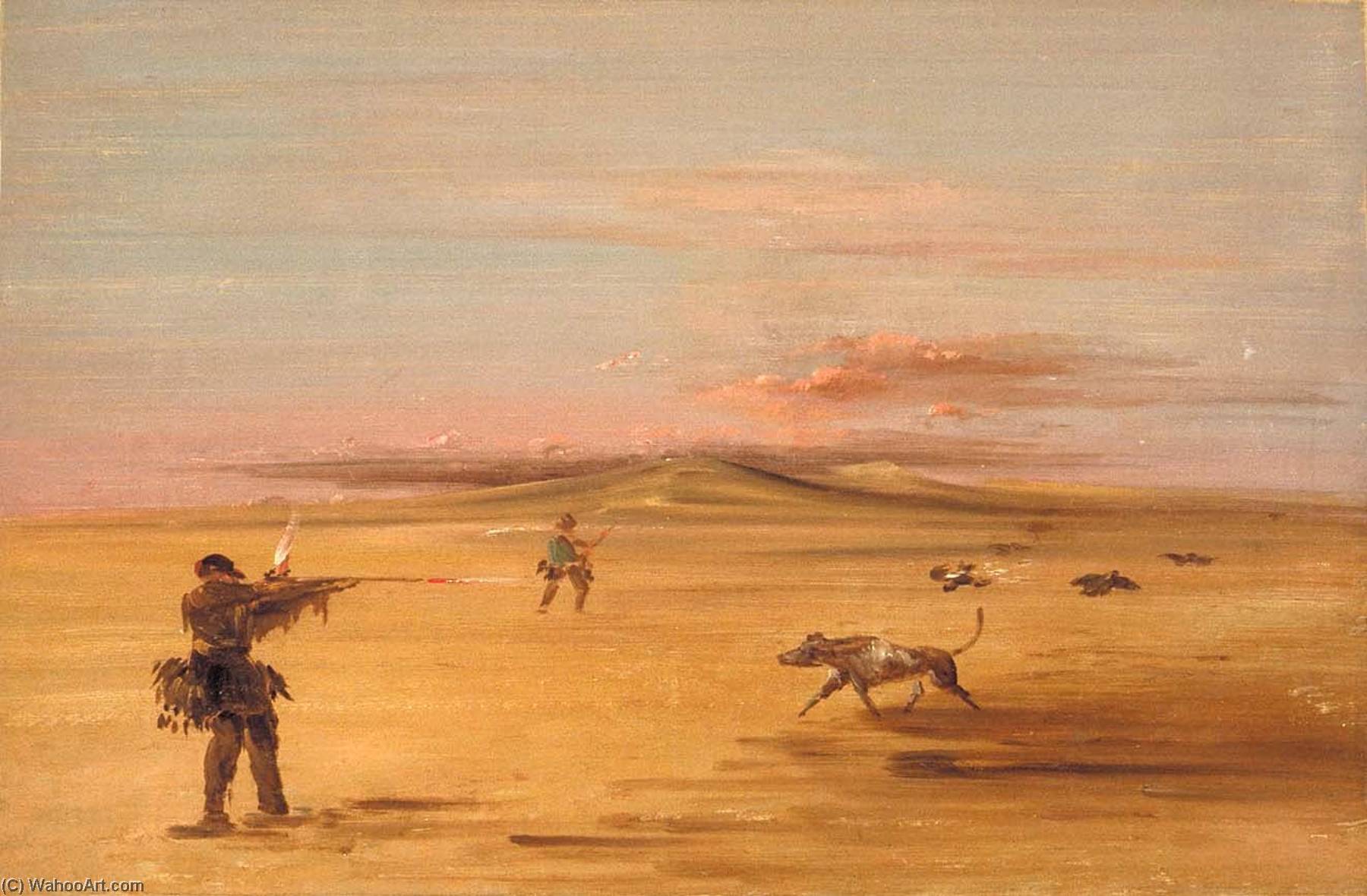 Grouse Shooting On The Missouri Prairies — George Catlin