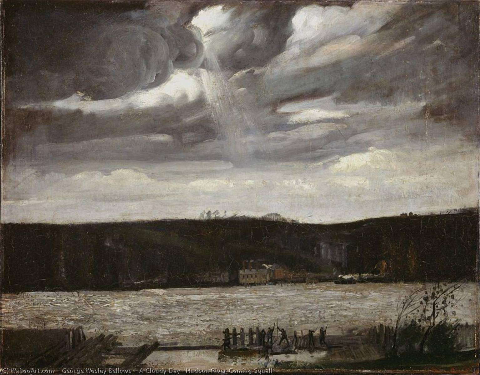 A Cloudy Day (hudson River Coming Squall) — George Wesley Bellows