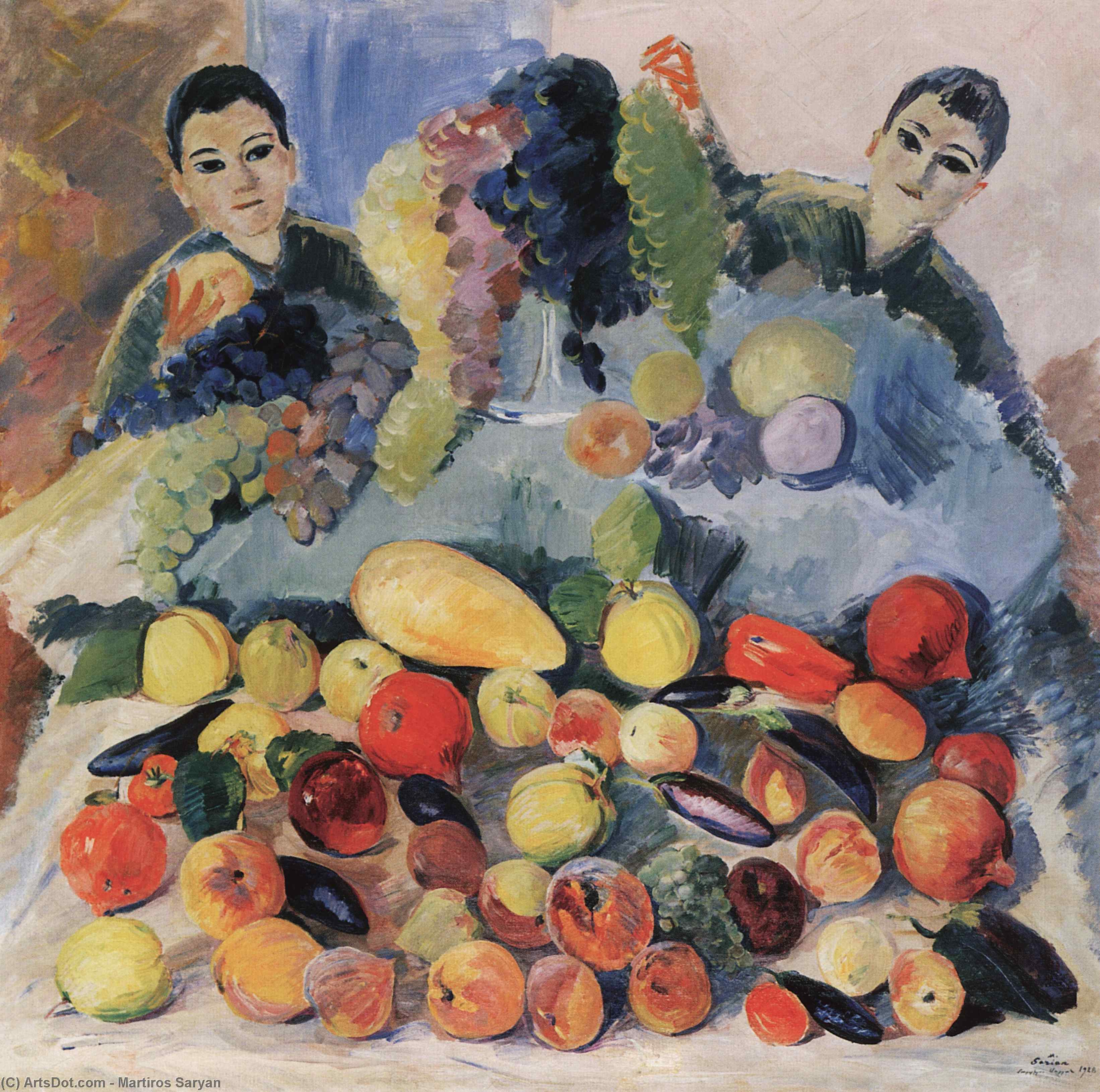 Still Life And Children — Martiros Saryan