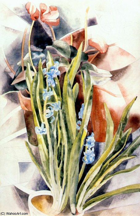 Flower Study No 1 (cyclamen And Hyacinth) — Charles Demuth