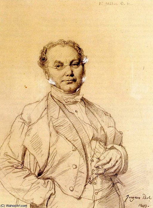 Dr. Francois Melier — Jean-auguste-dominique Ingres