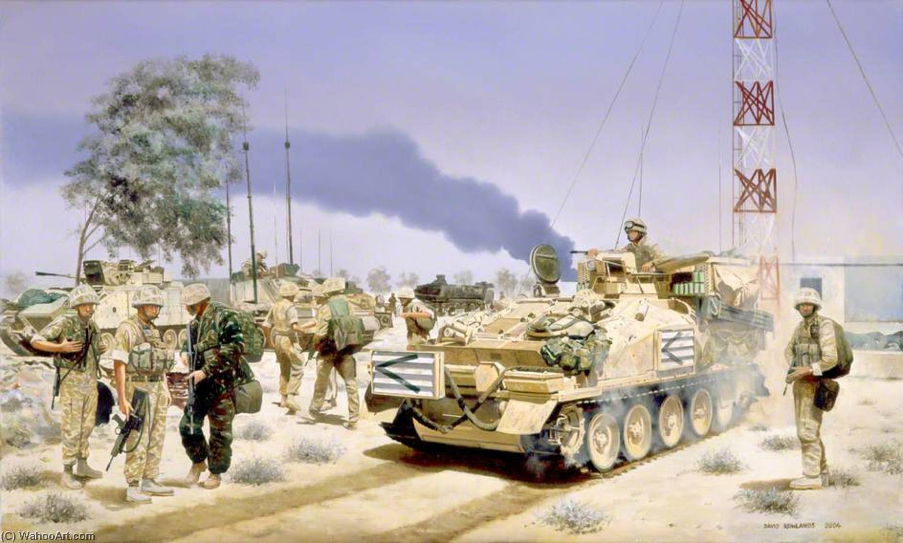 Hq Squadron, 1st The Queen's Dragoon Guards, Umm Qasr Park, Iraq, 2003 — David John Rowlands