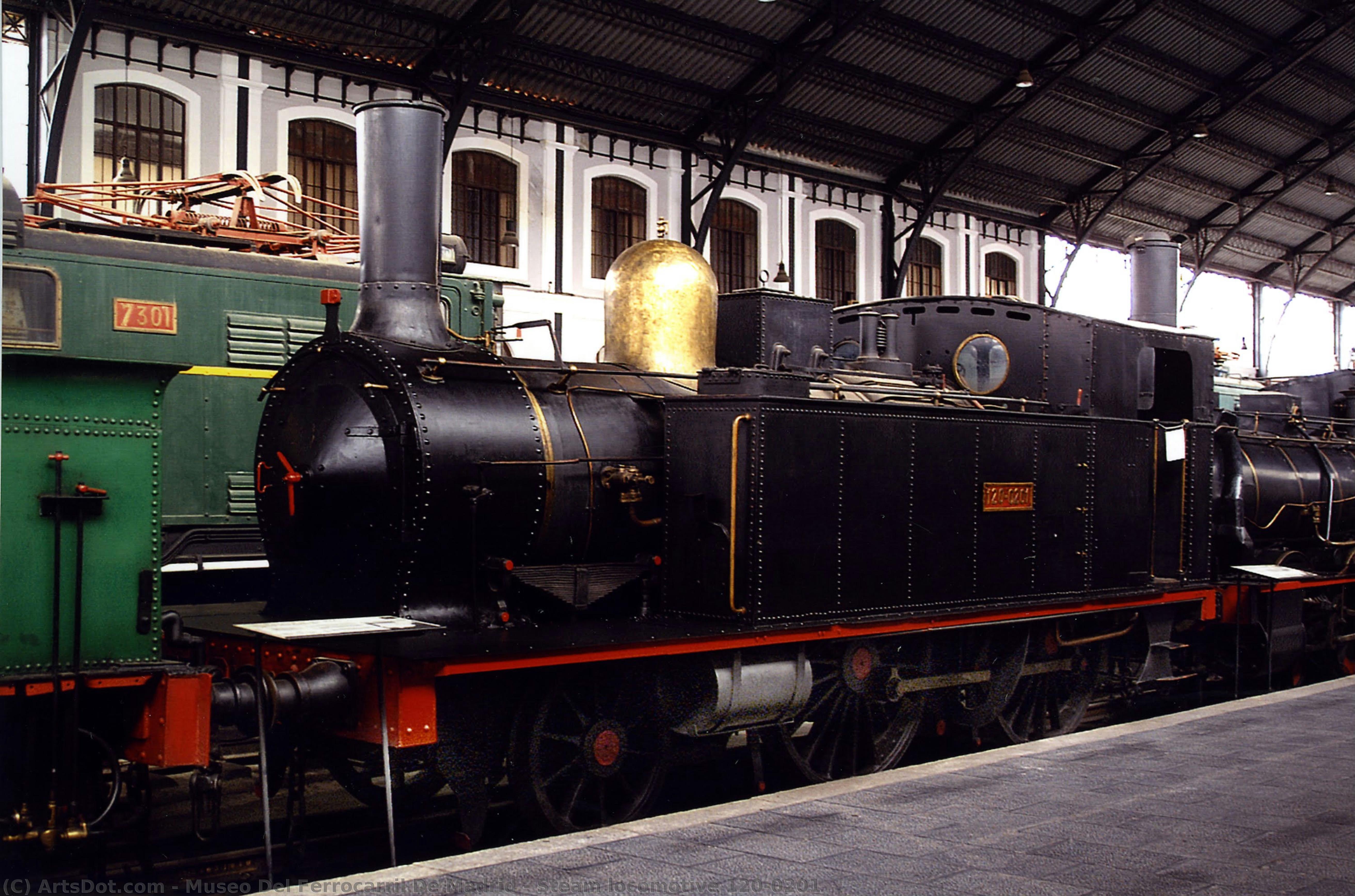 Steam Locomotive 120-0201 — Eisenbahnmuseum Madrid