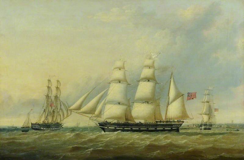 The Brig 'ruby', The Barque 'wanderer' And The Snow 'garnet', Off Hull — John Ward