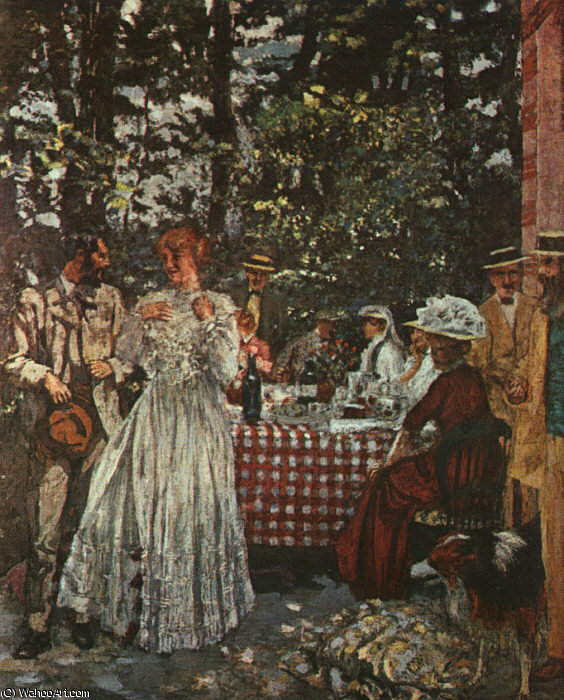 Le Déjeuner À Villeneuve-sur-yonne, C.1902, Nationa — Jean-édouard Vuillard
