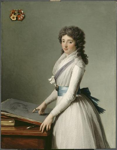 Portrait De Marie De Broutin, Baronne De Chalvet Souville — Fransoa Andre Vinsan
