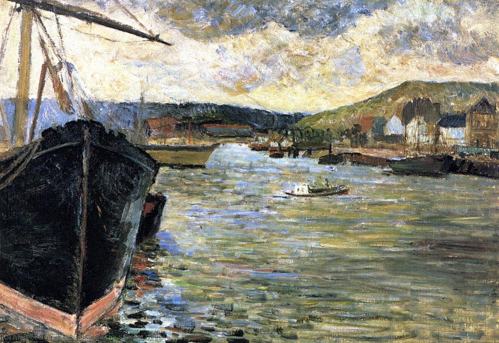 The Seine At Rouen — Eugène Henri Paul Gauguin