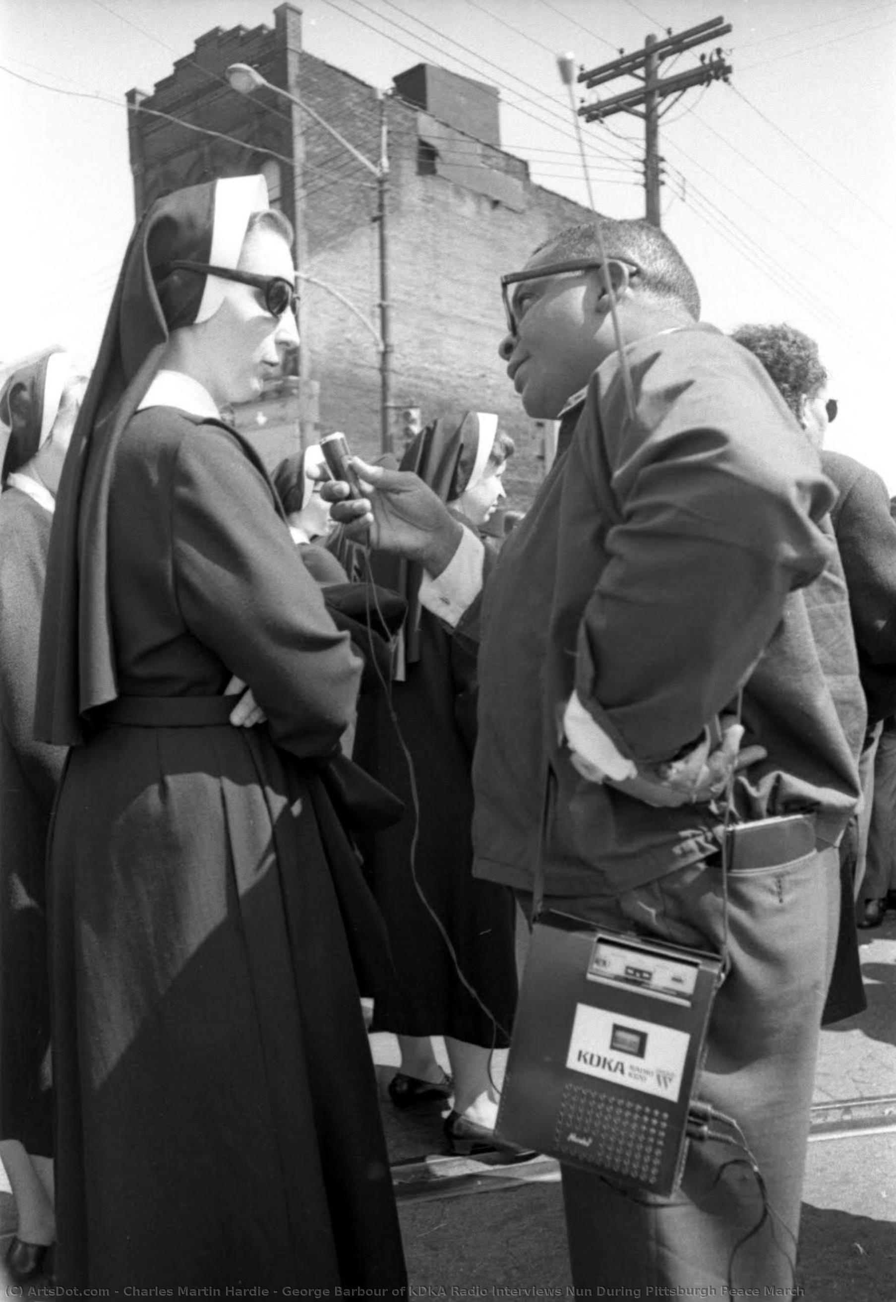 George Barbour Of Kdka Radio Interviews Nun During Pittsburgh Peace March — Charles Martin Hardie