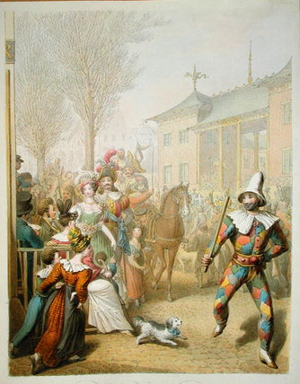 Mardi-gras, Boulevard Des Italiens, — George Emmanuel Opitz