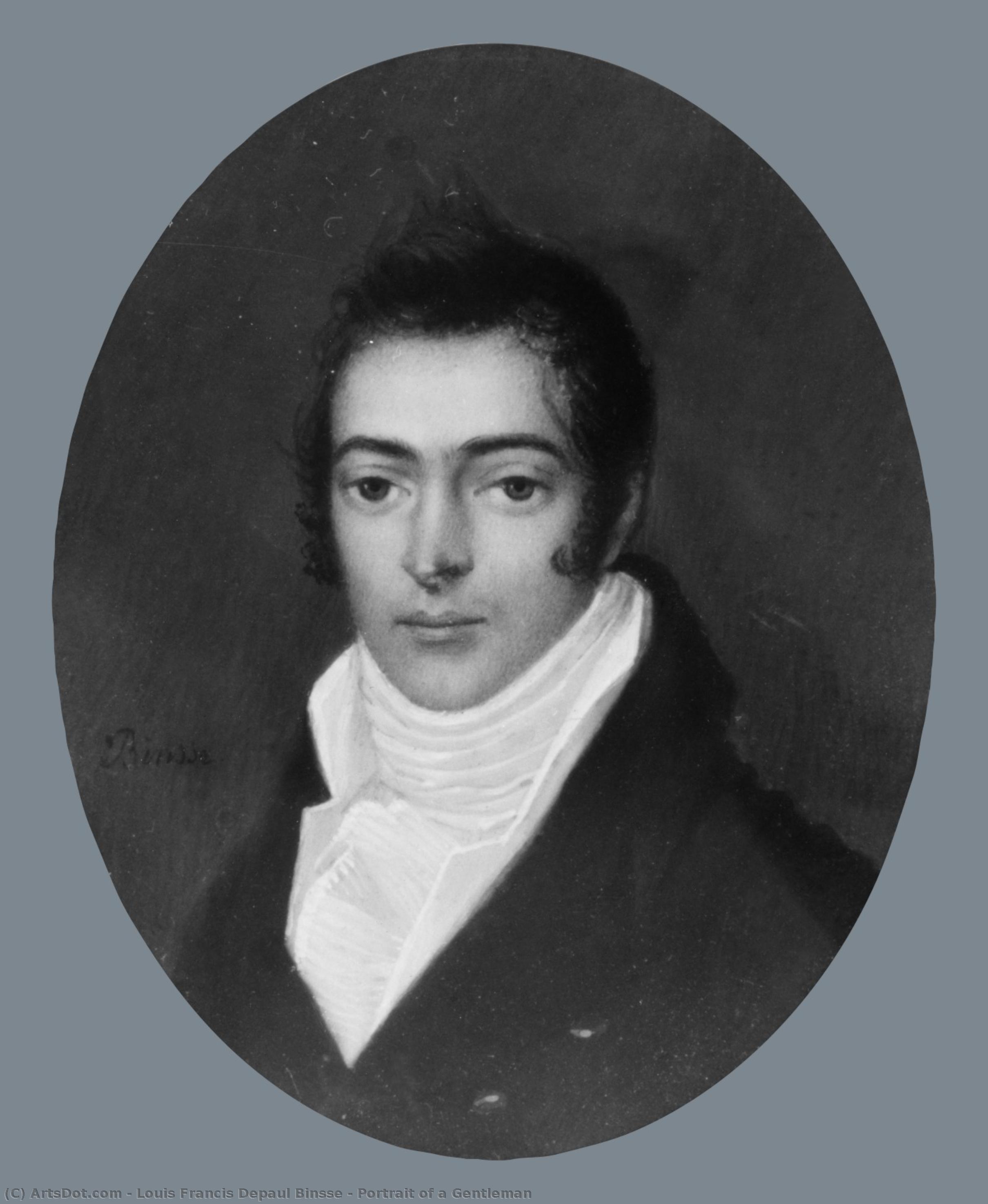 Portrait Of A Gentleman — Louis Francis Depaul Binsse