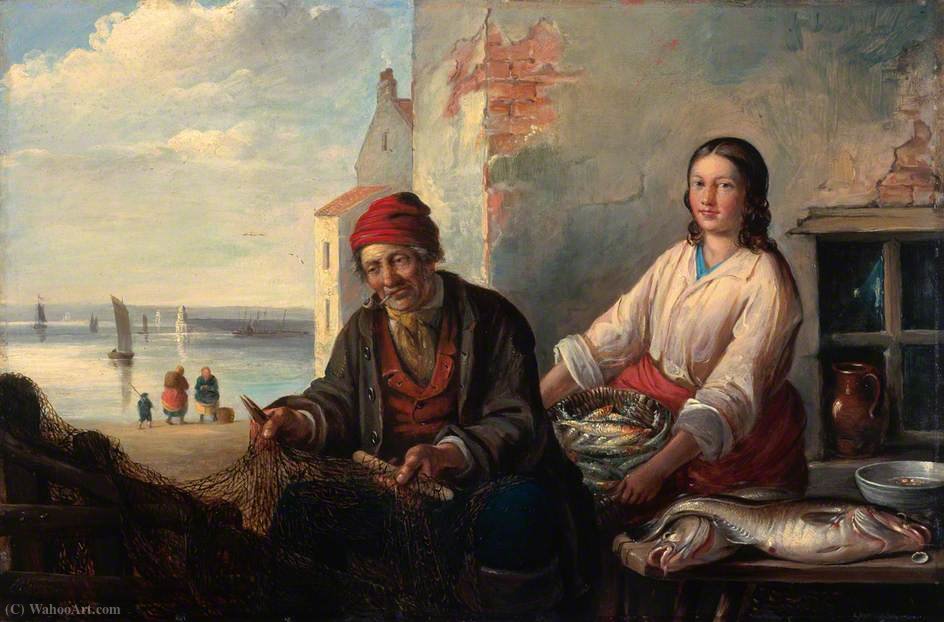 Mending The Nets, Newhaven — Alfred H. Green