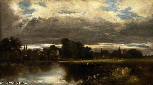 View Towards Hampton Court From The Moseley — トーマス・ショッター・ボイズ