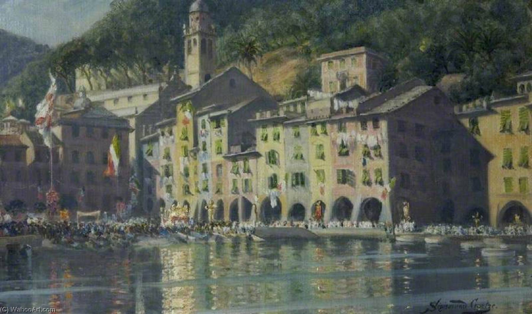 The Feast Day Of St George, Portofino — Sigismund Christian Hubert Goetze