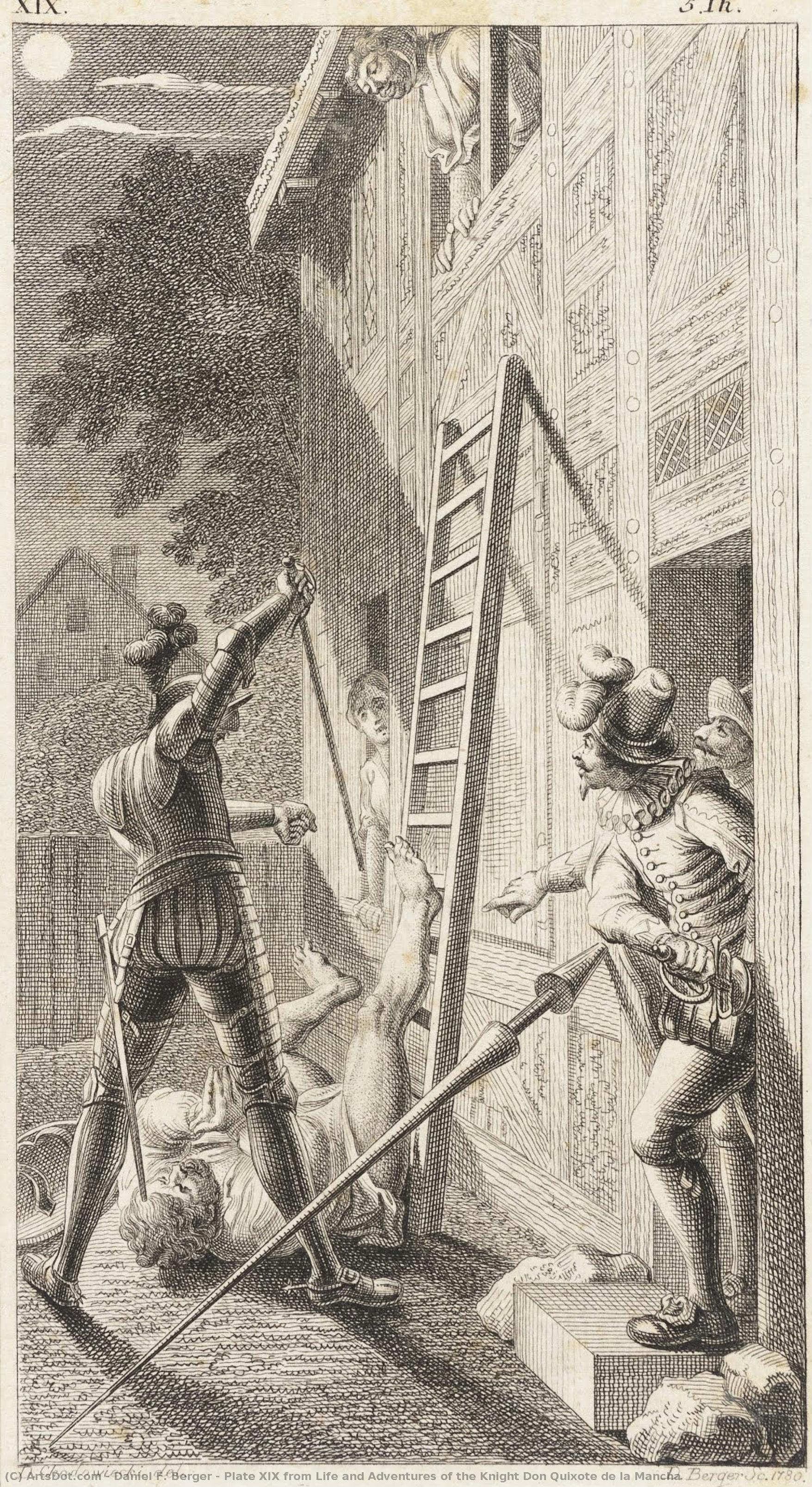 Placa Xix De Vida Y Aventuras Del Caballero Don Quijote De La Mancha — Daniel F. Berger