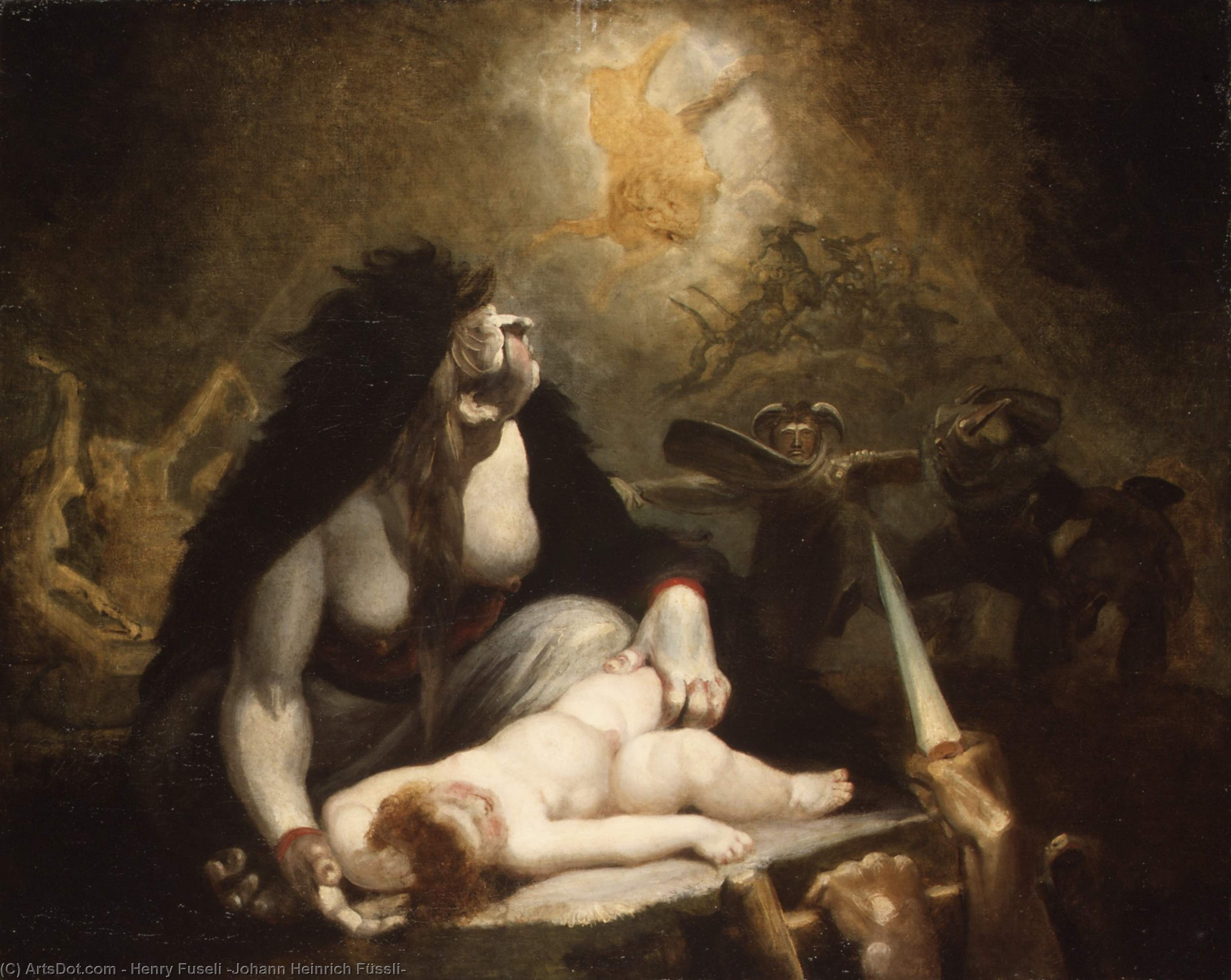 The Night-hag Visiting Lapland Witches - Lapland Orgies — Johann Heinrich Füssli
