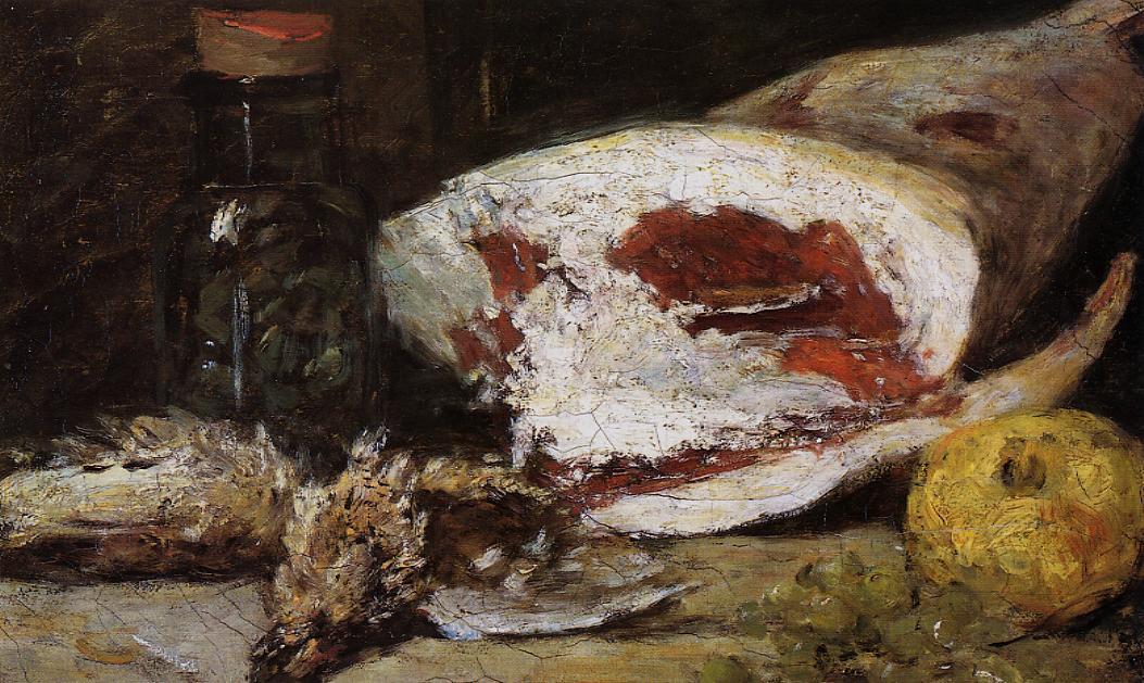 Still Life With A Leg Of Lamb — Eugène Louis Boudin