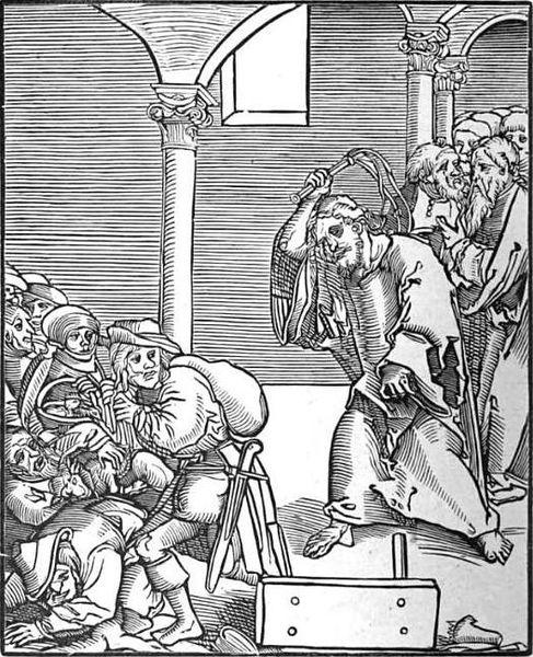 Christ Drives The Usurers Out Of The Temple — Lucas Cranach The Elder