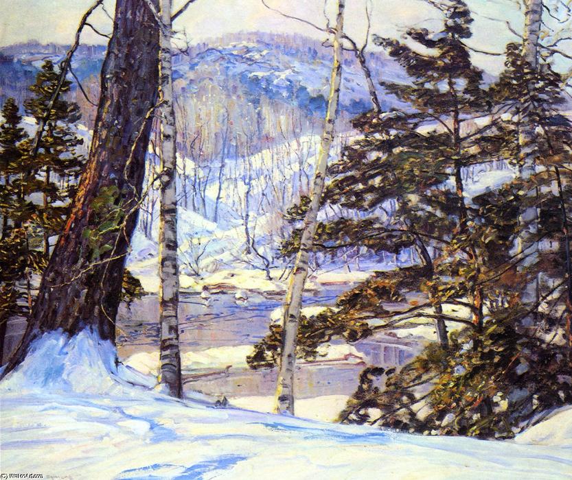 River Bank With Snow — George Gardner Symons