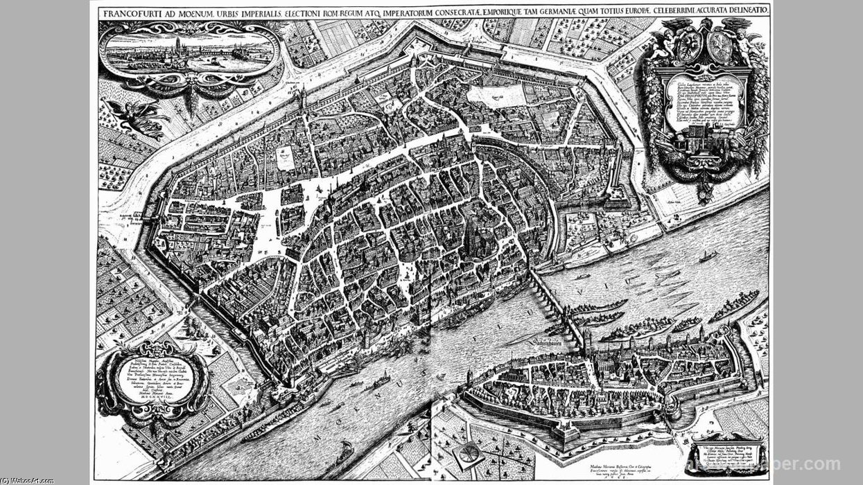 Frankfurt Am Main Bird Review Plan — Matthäus The Elder Merian