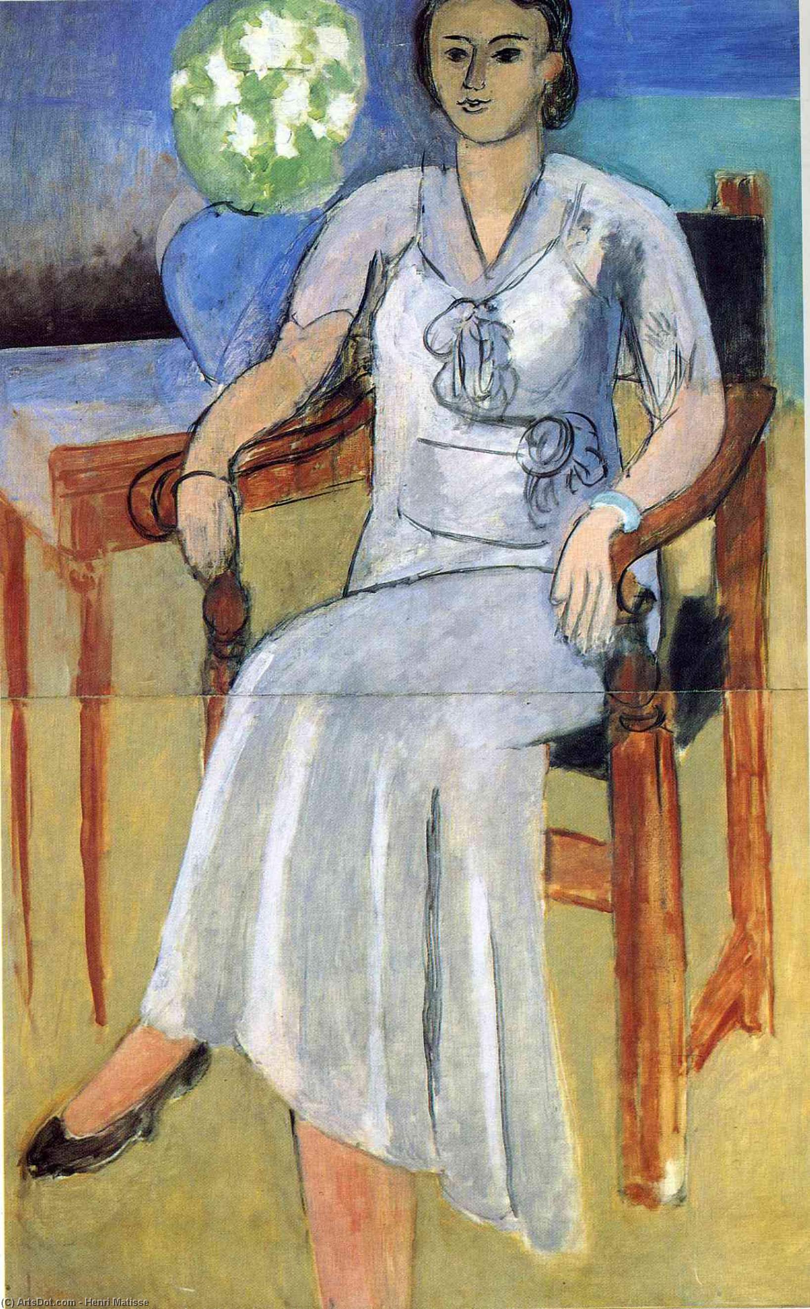 Frau Im Weißen Kleid — Henri Matisse