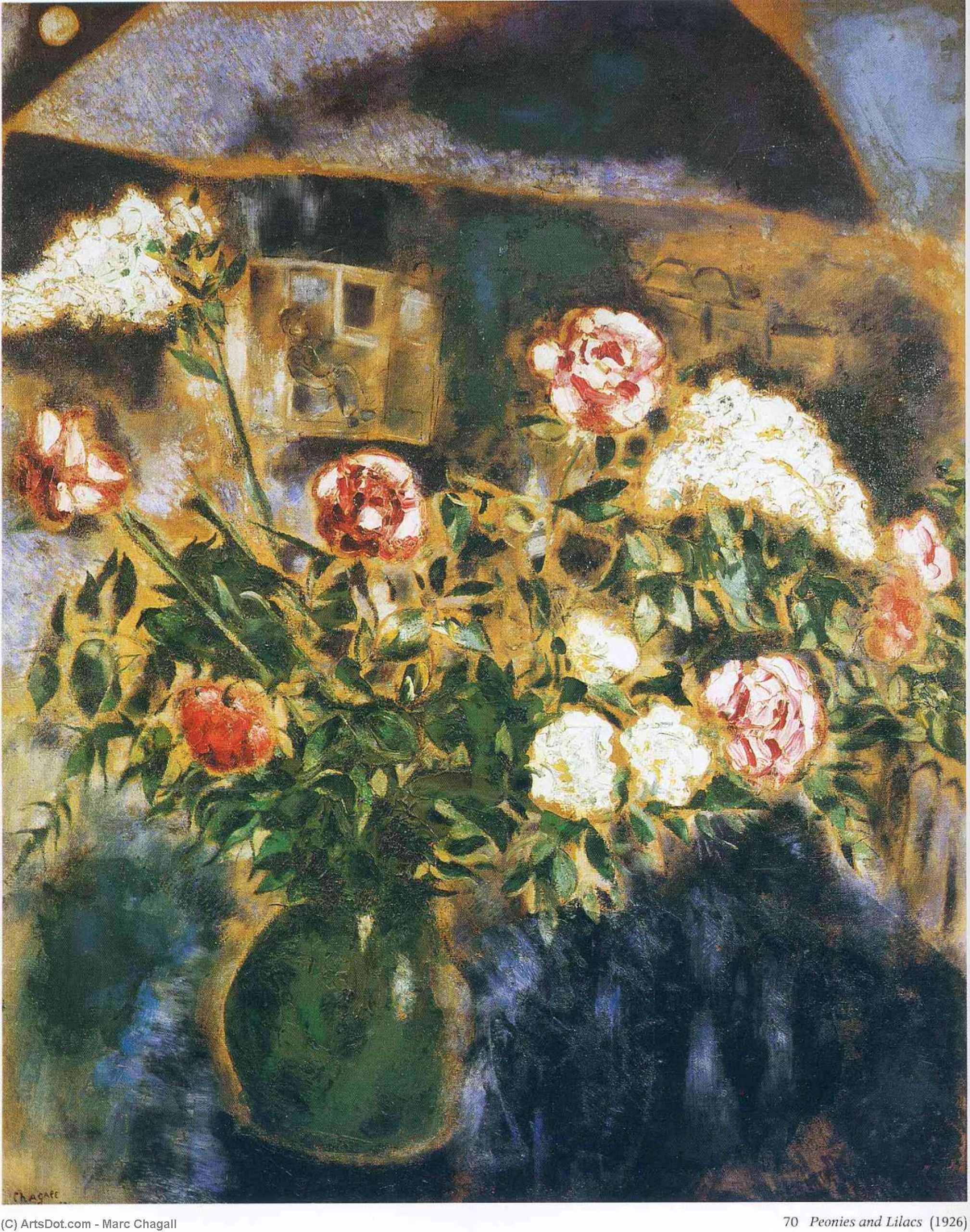 Peonies And Lilacs — Marc Chagall