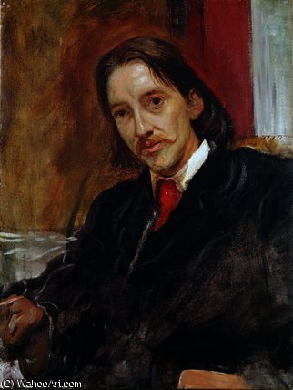 Portrait Of Robert Louis Stevenson — Vilijam Blejk