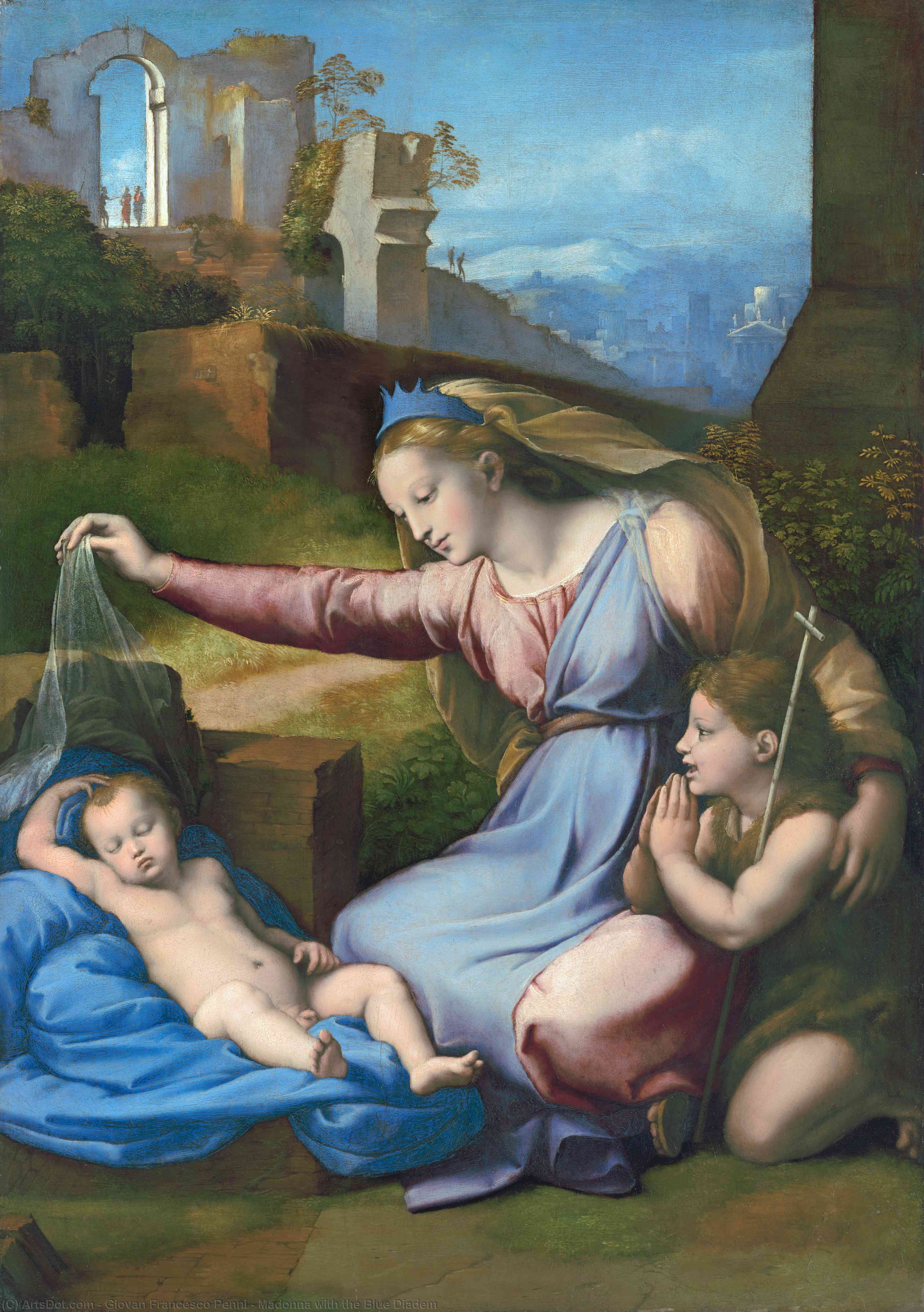 Madonna With The Blue Diadem — Giovan Francesco Penni